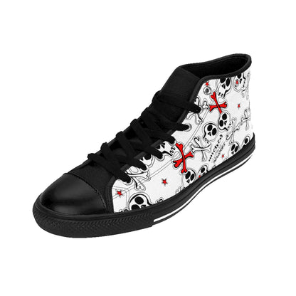 Men's Cartoon Skulls High-top Sneakers