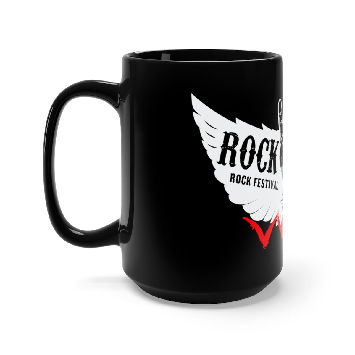 Rock & Roll/Black Mug 15oz