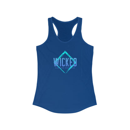 Faded Out Ocean/ Vintage Black /Racerback Tank Top