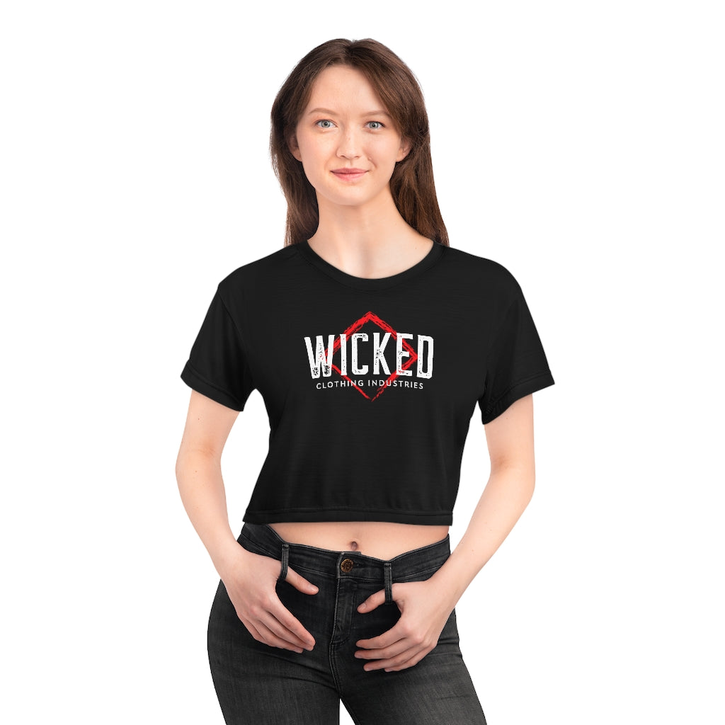 Mystic/ Womens / Black Croptop Tee Shirt