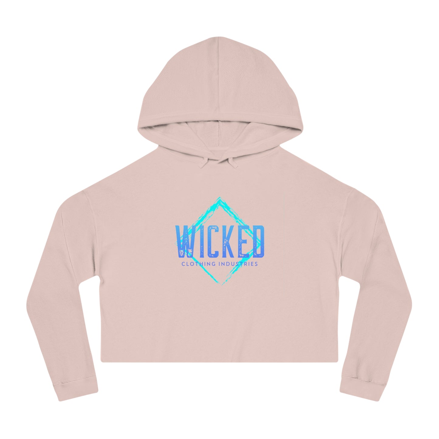 Faded Out Ocean/ Cropped Hoodie