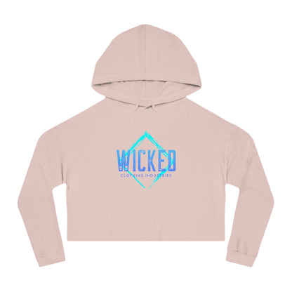 Faded Out Ocean/ Cropped Hoodie