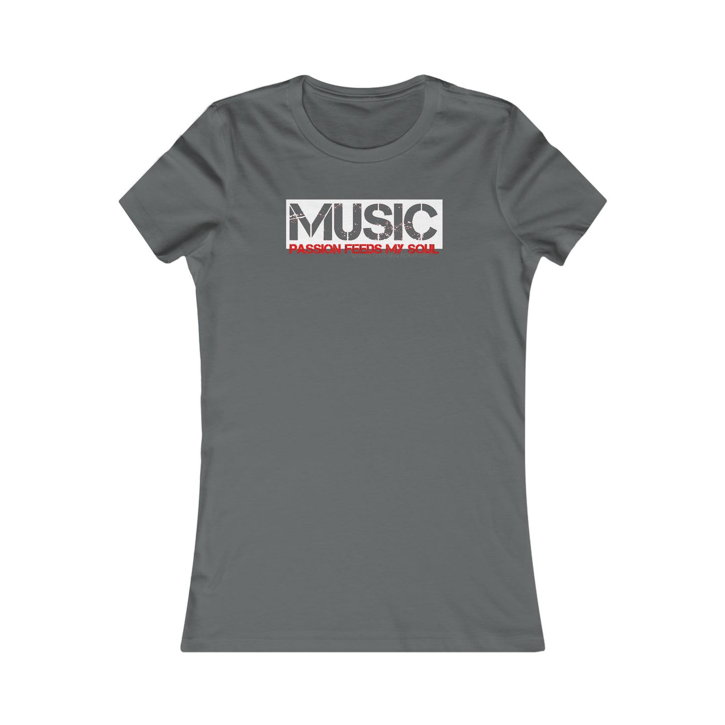 Music Passion Feeds The Soul Women's  Tee