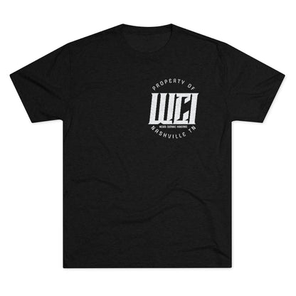 WCI/Wicked Flamed /Back/Men's Tri-Blend  Tee