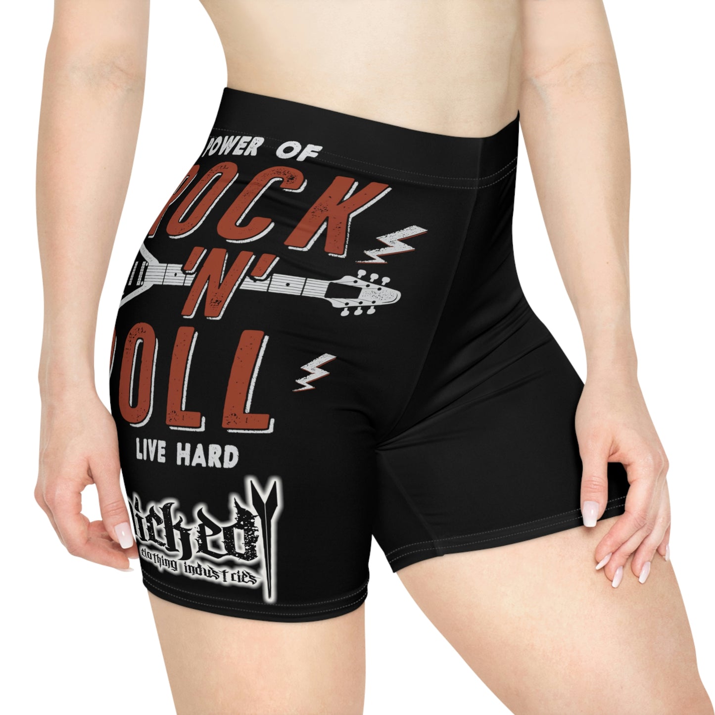 Power of Rock & Roll Biker Shorts
