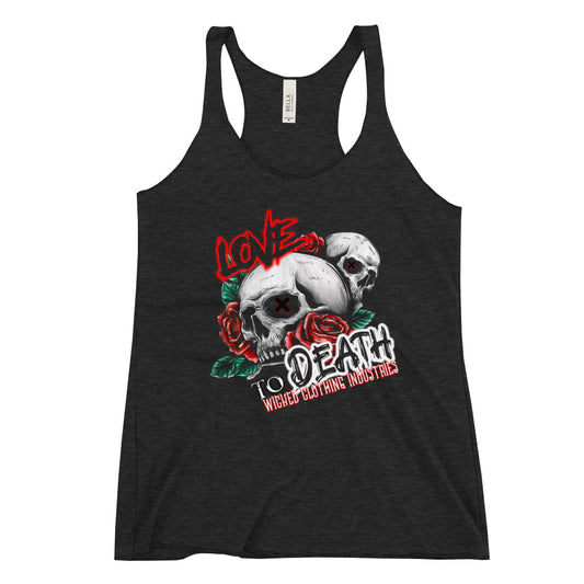 Love To Death /Women's Racerback Tank